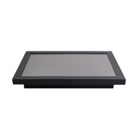Monitor de Computadora de 15 Pulgadas con Pantalla Táctil Capacitiva 4:3, Soporte de Pared, Carcasa Metálica, Interfaces DVI/USB, Color Negro, para Uso Comercial