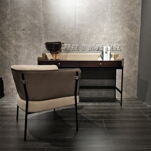 <span class=keywords><strong>Chaise</strong></span> de salon en cuir, fauteuil de loisirs design de luxe italien pour villa - Product Image 2