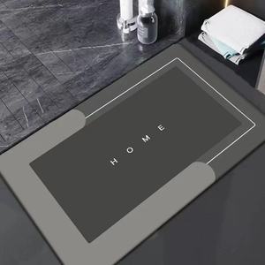 Fast Absorbing Non-Slip Rubber Bottom Polyester Fabric <b>Mat</b> <b>for</b> Home Hotel Use Keeps <b>Bathroom</b> Floors Dry Clean Safe Pet Friendly - Product Image 5