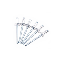 Rivet Pop de bonne qualité en aluminium galvanisé en acier au carbone Rivet aveugle à tête ronde plate à extrémité ouverte