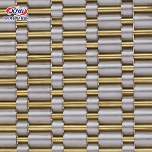 Maille de fil métallique tissé décorative en acier inoxydable pour revêtement mural intérieur d'hôtel, ascenseur, hall - Product Image 1