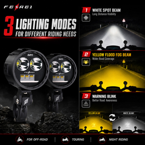 <span class=keywords><strong>Luz</strong></span> Auxiliar de Motocicleta Ferei de 130W, <span class=keywords><strong>Luz</strong></span> <span class=keywords><strong>Antiniebla</strong></span> <span class=keywords><strong>LED</strong></span> Impermeable IPX8 para Motocicletas Todoterreno y de Turismo - Product Image 2