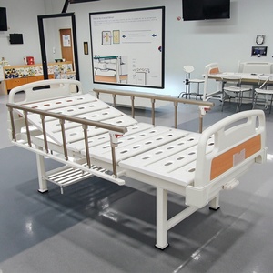Adjustable Modern Hospital Bed <strong>with</strong> Aluminum Rails Hand Crank Infusion Foldable Patient Care Equipment - Product Image 4