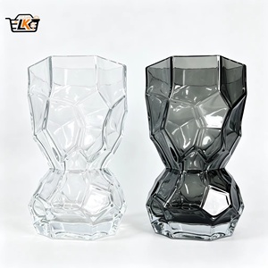 Jarrón <span class=keywords><strong>de</strong></span> Cristal Transparente <span class=keywords><strong>de</strong></span> Estilo Art Deco <span class=keywords><strong>de</strong></span> Lujo, Ecológico, Directo <span class=keywords><strong>de</strong></span> Fábrica, el Más Vendido - Product Image 1