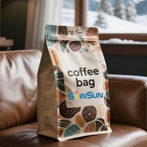 Bolsa de Plástico para Alimentos con Base y Cierre, Material Laminado, con Logotipo Personalizado, Bolsa para Café con Cierre, Impresión Digital - Product Image 6