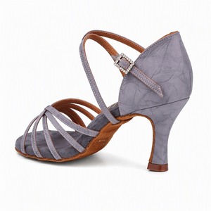 Scarpe da Ballo Latino per Donna, Scarpe da Tango e Salsa con Fibbia in Strass, Tacchi Alti Personalizzati, Vendita Diretta dalla Fabbrica - Product Image 5