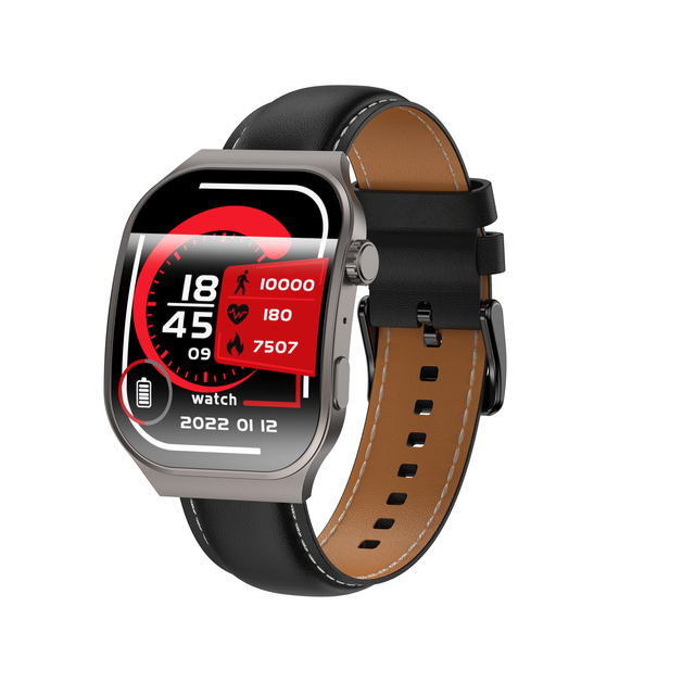 New Design C49pro Smart Watch 2.01" Curved Screen SMS Notifications 220mAh Wireless Charging Games Dials BT Smartwatch
