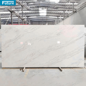 Dalle de pierre de quartz Stella imprimée 3200mm * 1600mm * 20mm Dalles de quartz uniques en or pour la décoration intérieure Carreaux de sol Comptoir Vente en gros - Product Image 2