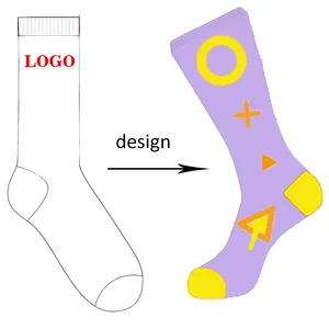 china make your own design cotton black funny happy men socks