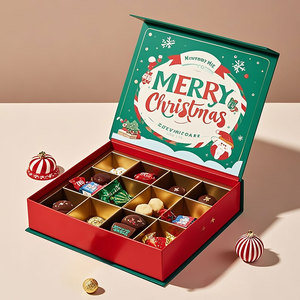 Caja de papel rígida en relieve con letras de gama alta de lujo personalizada, caja magnética con tapa abatible para caja de regalo de Navidad, embalaje, ropa cosmética - Product Image 3