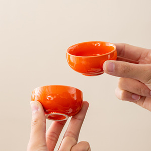 Service à thé en kaki, une théière avec quatre tasses, tout va bien, théière, boîte cadeau en céramique Kung <span class=keywords><strong>Fu</strong></span>, souvenir de mariage ou d'affaires - Product Image 4