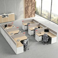 Poste de travail modulaire avec armoire de rangement pour bureau