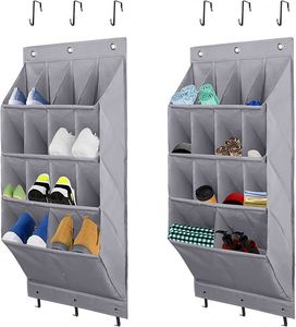 Wholesale Household Foldable <b>Shoe</b> Organizer Over the Door 14 Pockets <b>Storage</b> Hanging Organizer <b>Shoe</b> Bag <b>Save</b> <b>Space</b> for Home - Product Image 5