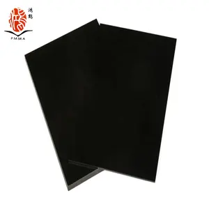 Papan akrilik fleksibel pmma hitam 4x8ft 2mm 3mm 4mm harga lembar plexiglass plastik hitam untuk dekorasi