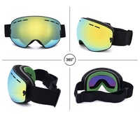 Lunettes et masques de ski sphériques avec verres interchangeables, personnalisation OEM disponible