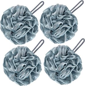 Colorful Loofah Shower Puff Bath Sponge Eco-certified 50g Light Weight Flower <b>Scrub</b> Ball for <b>Body</b> Cleaner Net PE Material - Product Image 1