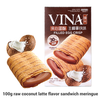 Biscuits au chocolat Franzzi de haute qualité Biscuits sandwich au jaune d'oeuf Biscuits aromatisés 100g