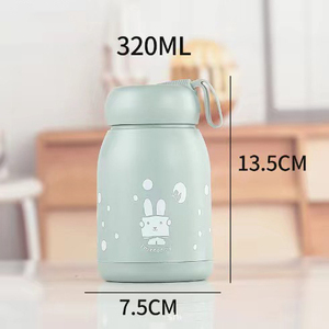 Colorido al por mayor Precio bajo barato 350ml Estilo largo Hello Master Holy Creative Botella de agua de vidrio esmerilado - Product Image 6