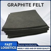 Feutre de graphite personnalisé 8 mm, bonne isolation thermique, feutre de carbone souple, feutre de graphite