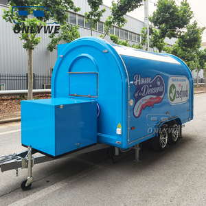 ONLYWE Nouvelle Conception Remorque Alimentaire Camion de Restauration Bleu à Double Essieu pour Pizza, Café, BBQ, Crème Glacée, Hot-Dogs - Vente Chaude - Product Image 5