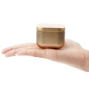 Contenedor de almacenamiento de té de tamaño de viaje de 2oz 60ml, tapa de rosca de hojalata de forma cuadrada vacía para embalaje de velas, comida, galleta cuadrada de 55x45mm - Product Image 6