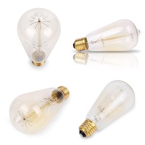 <span class=keywords><strong>Ampoule</strong></span> à filament antique en verre ambré, dimmable, 60W, 2100K, culot E26, ST64, ampoules <span class=keywords><strong>vintage</strong></span> à incandescence Edison, style rétro - Product Image 5