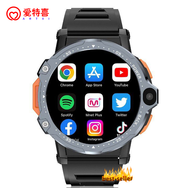New PG999 4G 2025 Smartwatch Wifi GPS SIM Card 4G Network 2+16GB 4+64GB Android Smartwatch HD Double Shot Camera Smart Watch 9