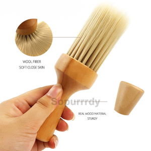 Brosse à cheveux personnalisée avec logo pour barbier, brosse à dépoussiérer le cou pour la coupe de cheveux, brosse douce pour nettoyer le cou à domicile, outil professionnel de salon - Product Image 4