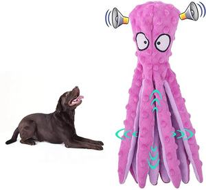 Usine Hot nouveau produit fabricant poulpe forme peluche grinçant mâcher jouets pour chiens - Product Image 2