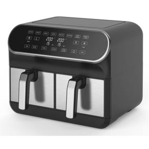 Friteuse domestique 6L 8L 10L 12L à écran tactile avec double air Four friteuse électrique Friteuses intelligentes à double air avec <span class=keywords><strong>2</strong></span> paniers indépendants - Product Image 4