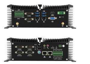 Komputer ITX industri tanpa kipas terbaru 4 * LAN 12 * COM desain ringkas kasar kartu SIM 4G <span class=keywords><strong>IoT</strong></span> Linux Windows I5 4K 64GB RAM - Product Image 6