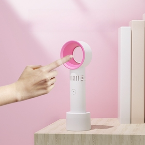 Light Weight Low Noise Mini Bladeless Fan Portable Summer Air Cooling Handhold Fan Colourful Handheld Fan For <b>Eyelash</b> - Product Image 5