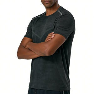 เสื้อยืดวิ่งออกกำลังกายแบบสั้น แขนสั้น พิมพ์ลายแบบซับลิเมชั่น คุณภาพสูง แห้งเร็ว ผลิตจากโพลีเอสเตอร์ 100% สำหรับผู้ชาย ออกแบบได้ตามต้องการ - Product Image 2