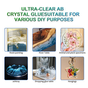 صمغ AB عالي الصلابة سهل التركيب بشفافية عالية 20 من/مجموعة مواد مانعة لتسرب الصمغ من الكريستال ذاتية الإصفرار مقاومة للاصفرار من راتنجات الإيبوكسي - Product Image 6