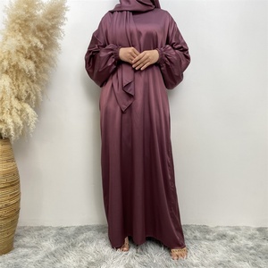 6675# Solid Color New Modest Khimar Hijab Abaya Muslim Long Prayer Abayas Dresses Attached Scarf One Piece Jilbab With Side Pock - Product Image 5