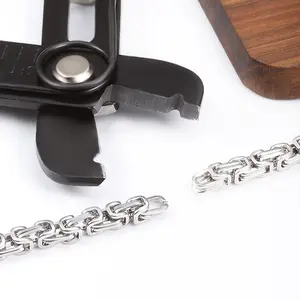 Stainless steel Imperial Chain 4mm accessory chain DIY men's and women's necklace bracelet stylish simple handsome titanium