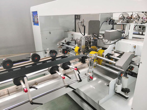 Factory Outlet Caja de cartón corrugado completamente automático Carpeta Encoladora Grapadora Stitch Maquinaria Caja de cartón Máquina de coser - Product Image 2