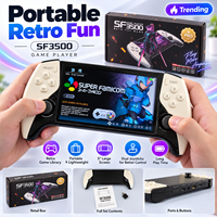 Console de jeu portable SF3500, écran HD de 5 pouces, jeux rétro, double joystick, batterie rechargeable de 3500 mAh, mise en miroir sur TV
