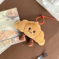 Pizza Taart Pluche Speelgoed Voedsel Groente Fruit Hanger Mini Driehoek Pizza Pluche Pop Sleutelhanger Zacht Knuffels Sleutelhanger