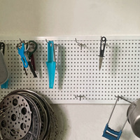 Système de rangement modulaire pour fitness, panneau perforé en métal, organisateur mural pour entraînement de force, musculation, garage, atelier