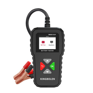 Testeur de batterie de voiture BM550 PLUS 6V-24V avec test de forme d'onde SOC, écran couleur, interface OBD, outils de détection automatique sous Android OS - Product Image 1