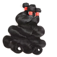 Натуральные бразильские волосы Human Wave Bundles Body Wave Remy Virgin, 100% необработанные, натуральный цвет, 8-34 дюйма, машинная двойная вязка, без примесей