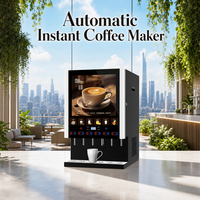 Machine à café instantanée commerciale à prix d'usine, 6 saveurs chaudes et froides, force de café programmable, personnalisation OEM