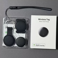 Traceur intelligent pour animaux de compagnie sans fil, compatible Apple Find My, suivi Bluetooth LBS, en plastique, anti-perte, pour clés de voiture, animaux et enfants