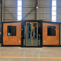 Maison conteneur pliable extensible de 20 pieds avec design respirant à double aile