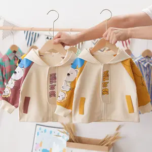 Primavera e in Autunno I Ragazzi Del Bambino Sveglio Delle Ragazze Giacche di Velluto A Coste Con Cappuccio A Manica Lunga Per Bambini abbigliamento Per Bambini