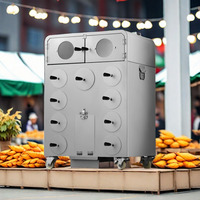 Nouvelle machine à rôtir les patates douces, machine de vente ambulante professionnelle, rôtissoire à maïs et poires confites, à commande mécanique, au bois de chauffage