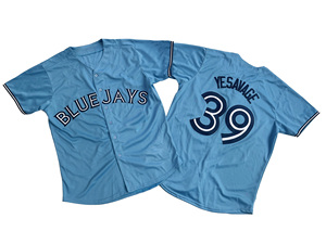 Maglia da baseball personalizzata dei Blue Jays del Canada |   Maglia Unisex Stampata in 3D con Ricamo e Logo Nome Numero - Product Image 2
