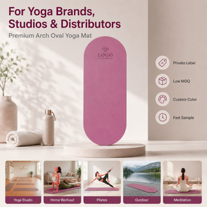 OEM Yogamatte 5mm Dick Rutschfest Fitness Übungsmatte Heimtraining Stoßdämpfend Geräuscharm Breit Damen Sportset Großhandel - Product Image 5