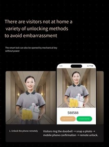 Serrure intelligente automatique Contrôle longue portée Portes en bois et acier Accès via APP/WiFi Carte clé d'empreinte digitale Prix compétitif Données cloud - Product Image 6